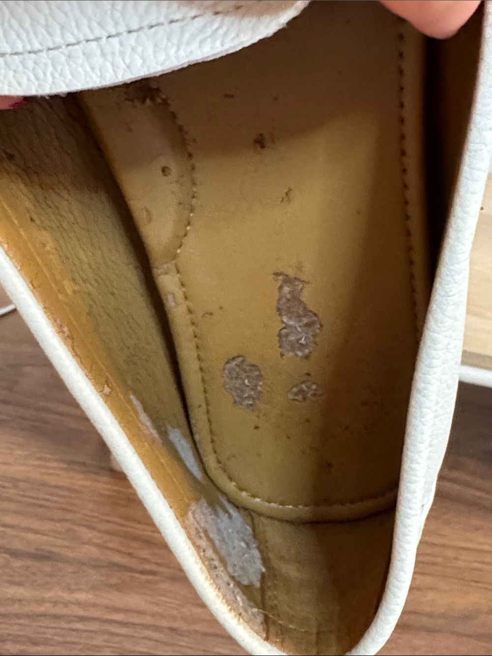 COACH Marley Cream Leather Driver Loafers with Gold Logo - Picture 3 of 8